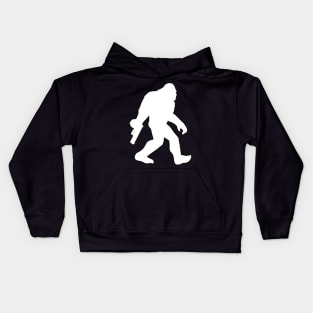 Bigfoot - Guns - White Kids Hoodie